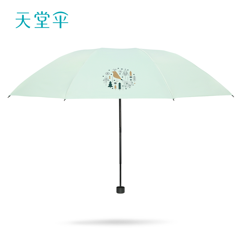 新品天堂傘太陽傘小清新學生黑膠防曬