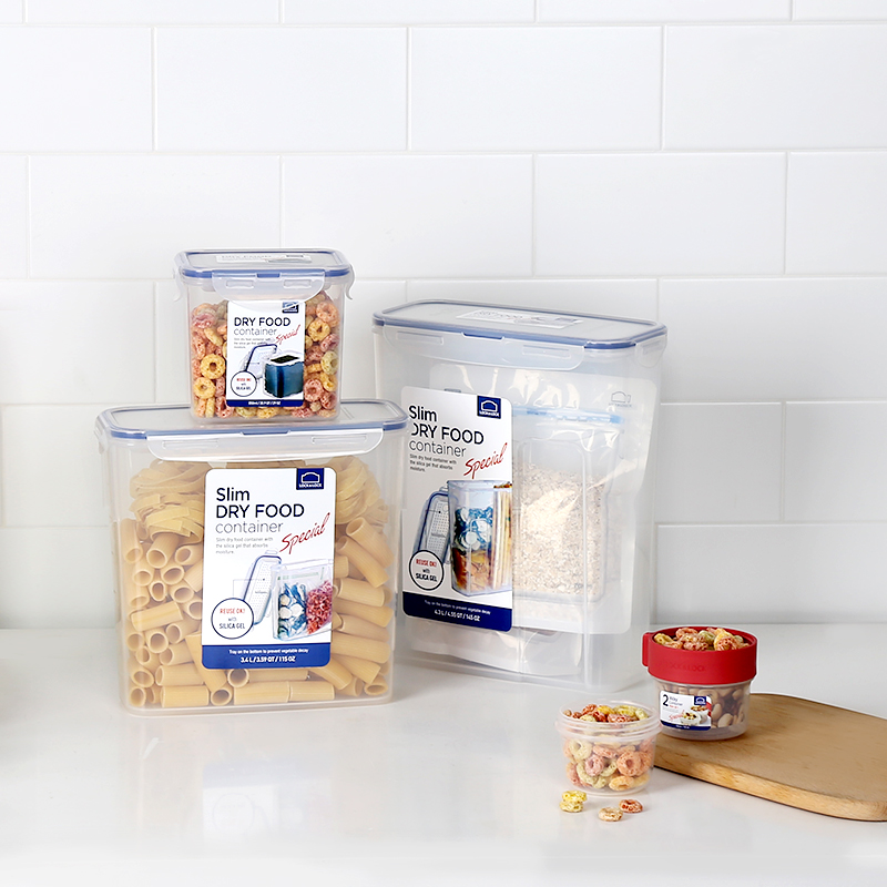 樂扣樂扣保鮮盒塑料大容量密封防潮家用透明食品收納盒冰箱專用