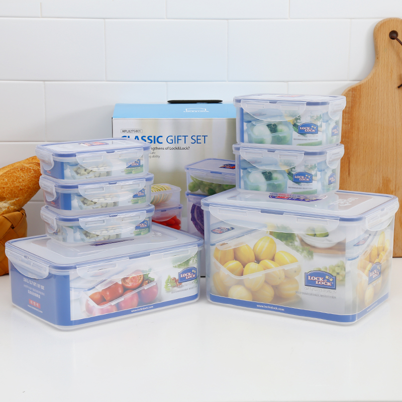 樂扣樂扣 普通型保鮮盒7件套裝冰箱收納 HPL827S001