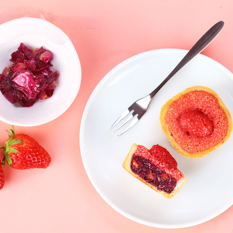 嘉華法式玫瑰草莓塔禮盒雲南特產小零食品休閒美食早餐西式糕點