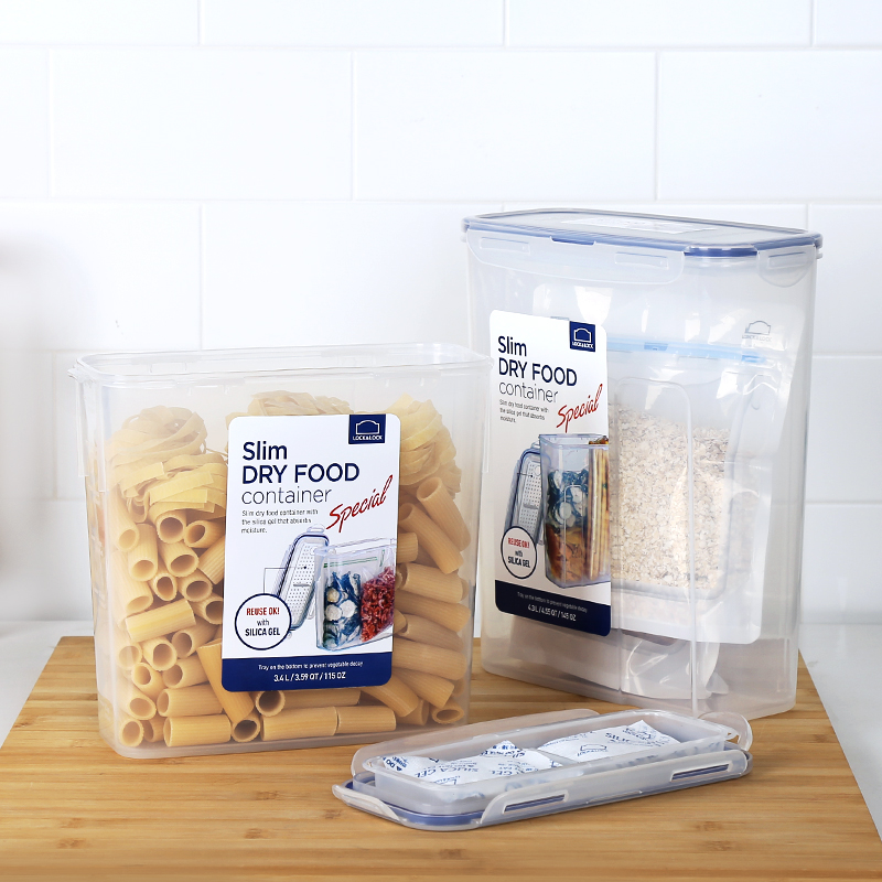 樂扣樂扣保鮮盒塑料大容量密封防潮家用透明食品收納盒冰箱專用