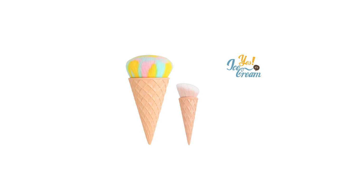LSY 林三益 - 定妝.粉底組 (2刷)-冰淇淋刷具