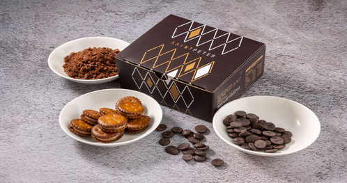 聖比德 - 巧克力牛軋餅(30入) x 2盒【附一個提袋】