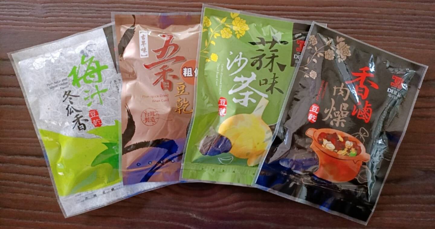 德利豆乾專賣店 - 綜合豆乾A (五香+蒜味沙茶+梅汁冬瓜+香滷肉燥)