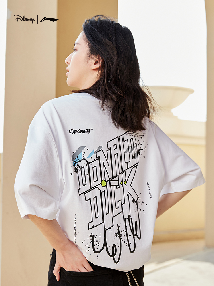 迪士尼|李寧聯名系列短袖T恤男女同款