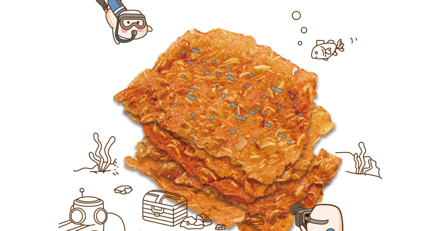 阮的肉干 - 脆片肉干 櫻花蝦(4包旅行包)⚠易碎商品，訂購前請自行評估⚠