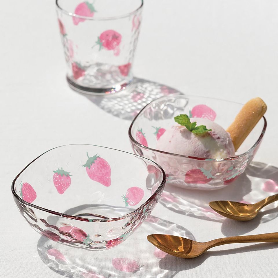 ISHIZUKA GLASS 石塚硝子 ADERIA 水果糖可愛日系方形碗 方形碗