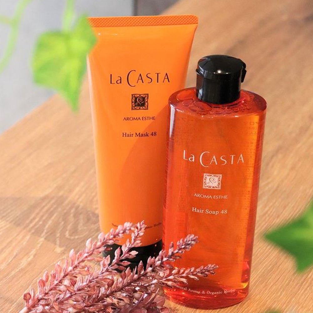 La CASTA Aroma Esthe 植物成分蓬鬆光澤弱酸洗髮水 48  修復彈力光澤感 300ml