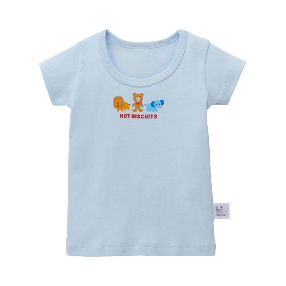MIKIHOUSE 全棉清新柔軟貼身兒童T恤 藍色 100cm 1件
