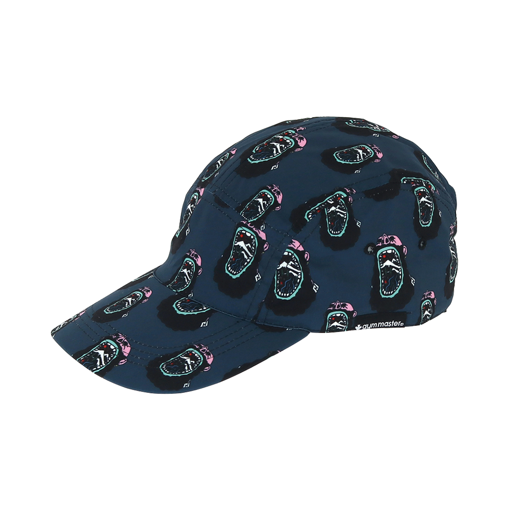 gym master 滿版印花個性彩繪棒球帽 海軍藍（人像印花）
