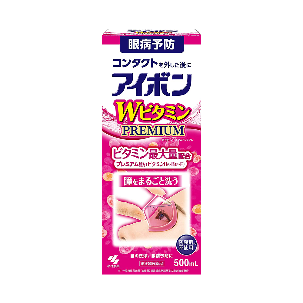 KOBAYASHI 小林製藥 升級新版洗眼液緩解眼疲勞 粉色3-4度 500ML