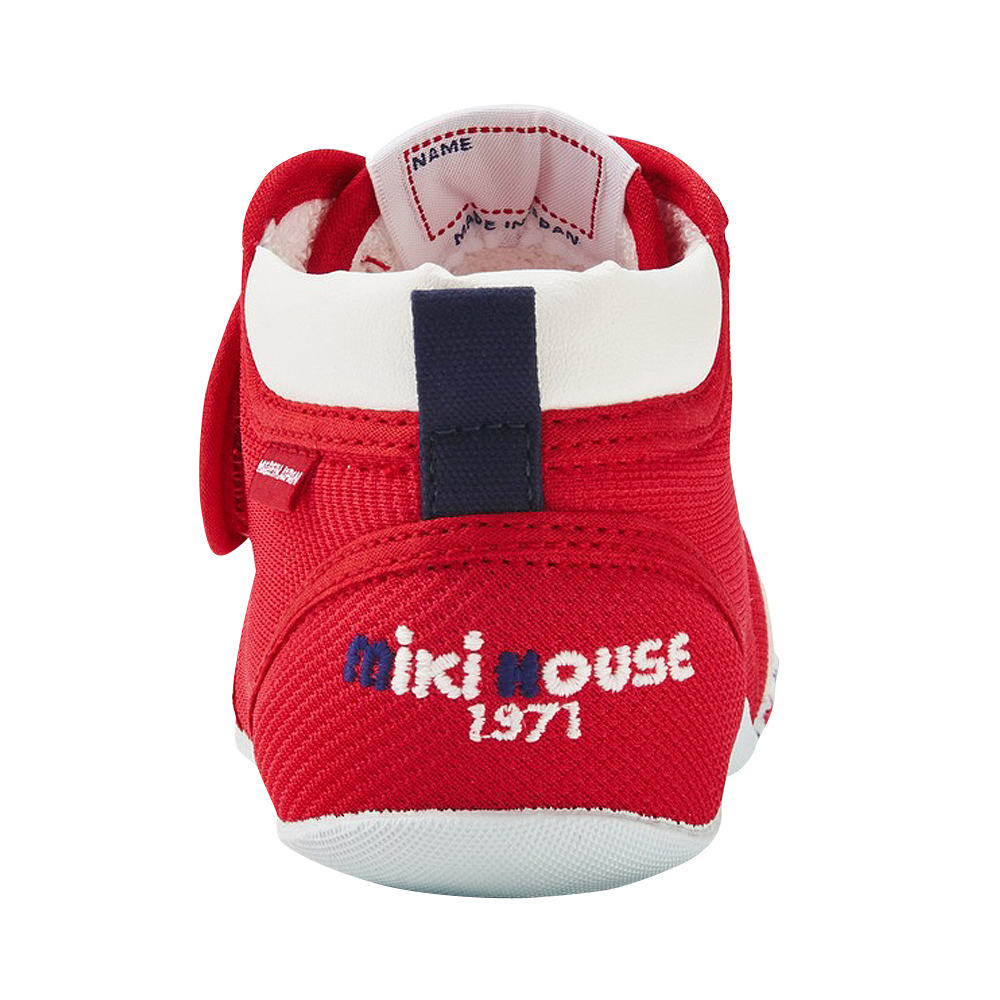 MIKIHOUSE 新款舒適嬰兒學步鞋 一段 紅色 13cm