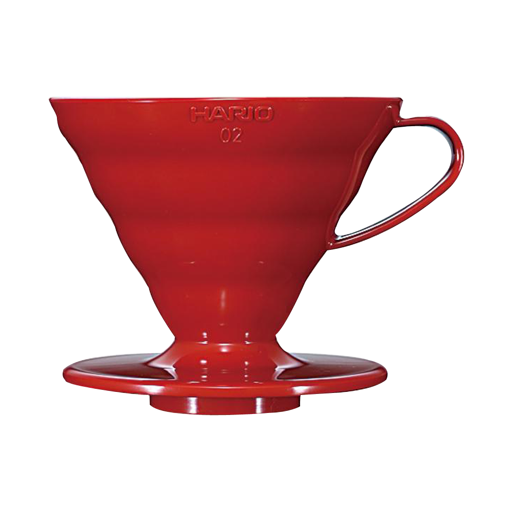 HARIO 耐熱咖啡濾杯V60 02 紅色 1個