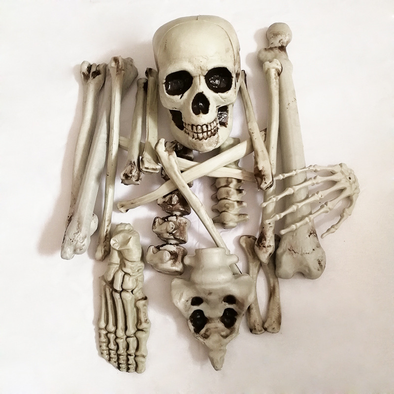 萬聖節骷髏骨架酒吧密室逃脱恐怖裝飾道具仿真人體骨骼套裝散骨頭
