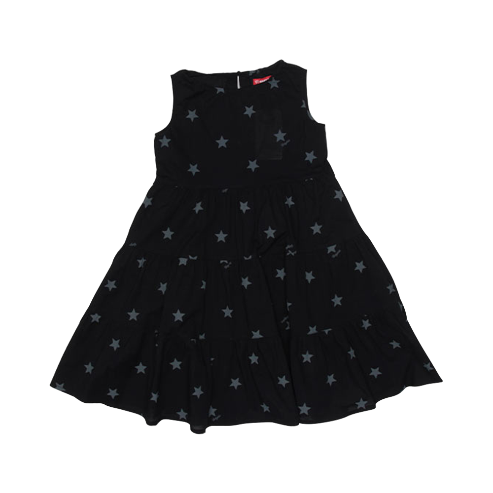 BABYDOLL 星星圖案層疊可愛連衣裙4160K 黑色