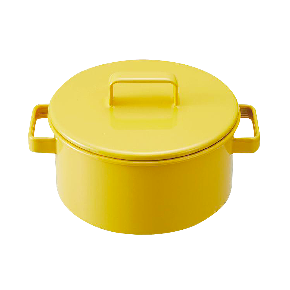 FUJIHORO 活力每日黃色燉鍋 20cm 1個