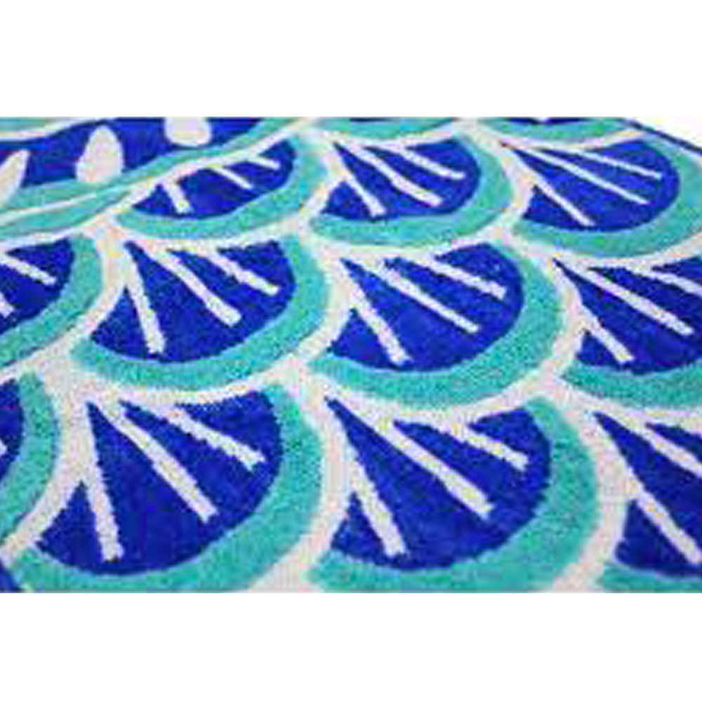 Koiya 可愛鯉魚旗柔軟印花吸水手帕 藍色 1個