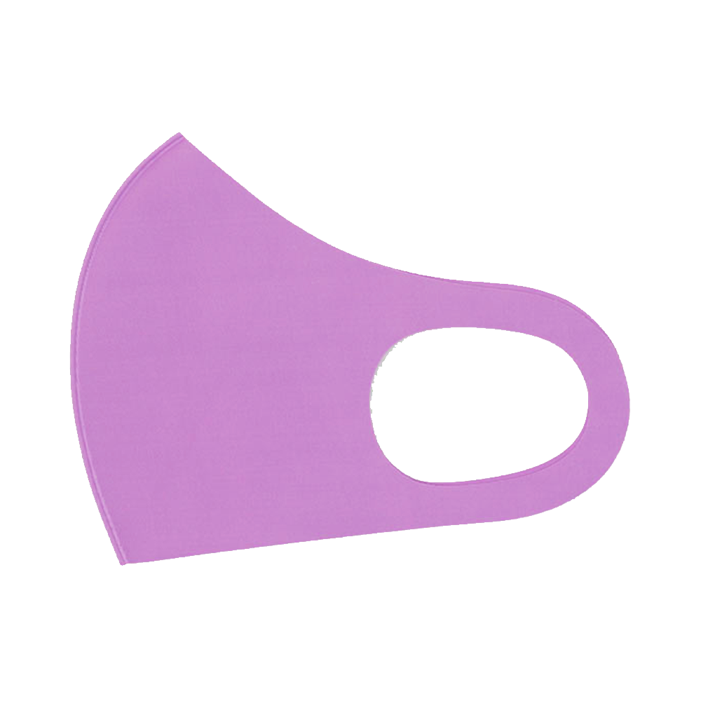 BABYDOLL 3片裝彩色個性防塵透氣口罩5422 淺紫色