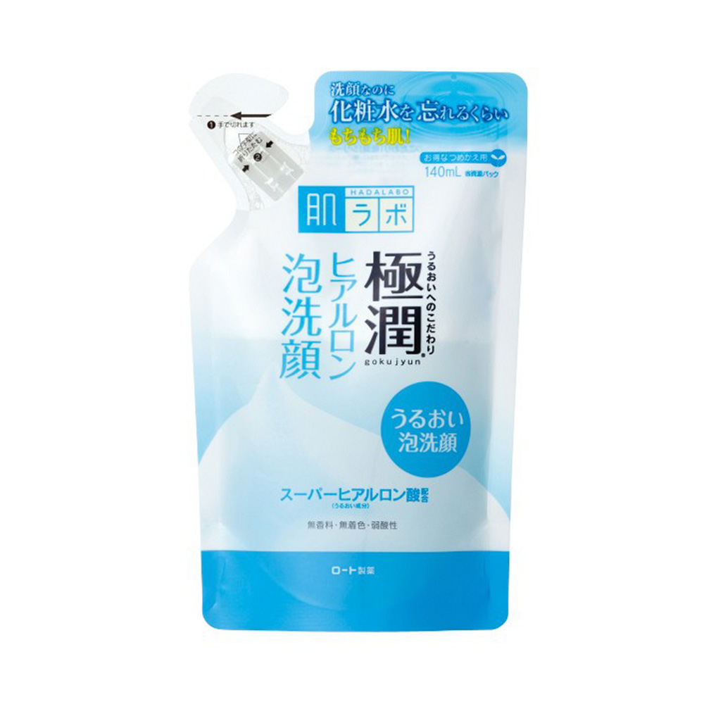 HADA LABO 肌研 極潤玻尿酸營養泡沫潔面乳替換裝 140ml 1個