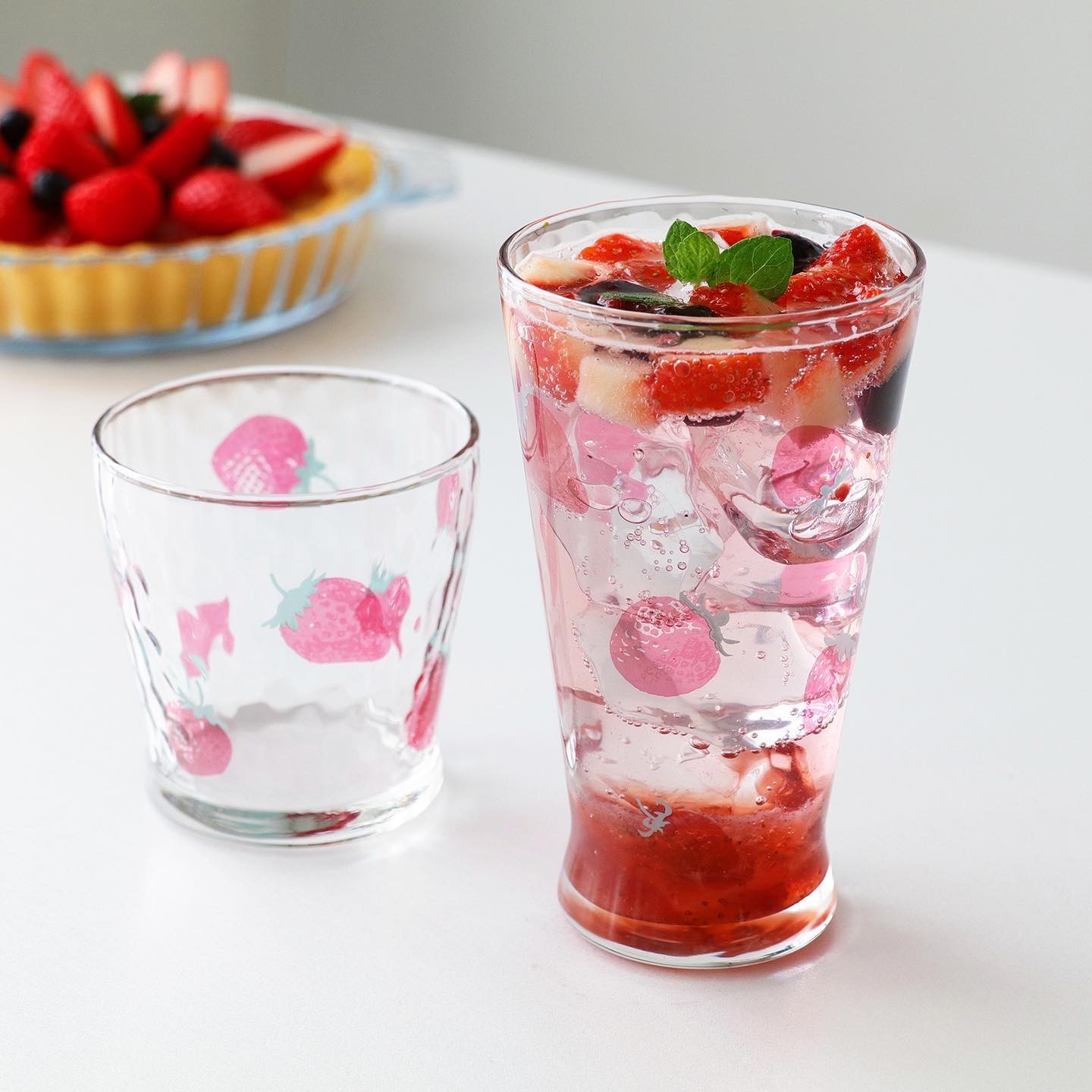 ISHIZUKA GLASS 石塚硝子 ADERIA 水果糖可愛日系玻璃杯+碗 3件套