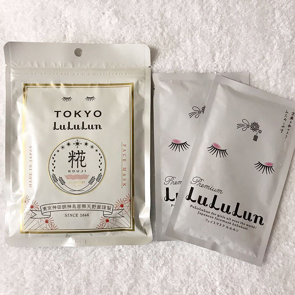 LULULUN 地域限定東京酒粕白潤面膜 7片×4袋/盒