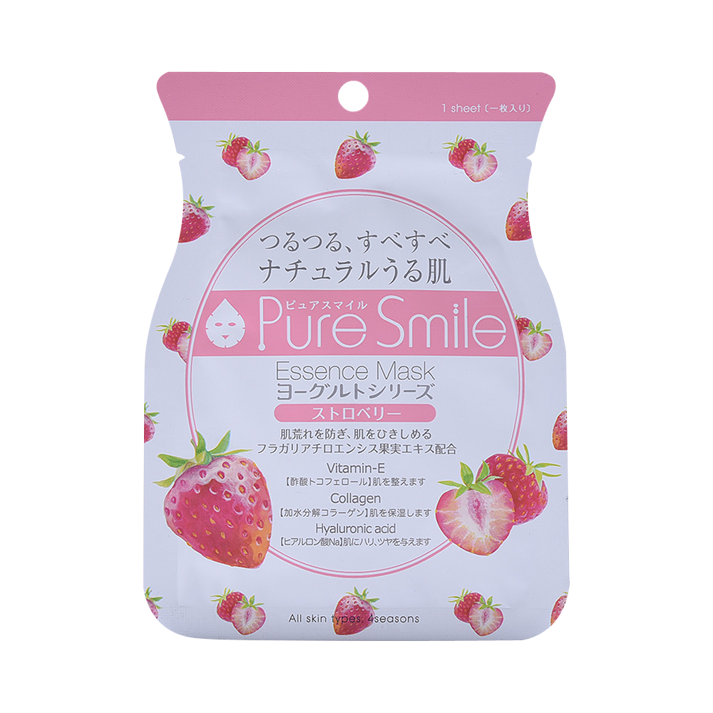 Pure Smile 酸奶草莓精華面膜 1枚