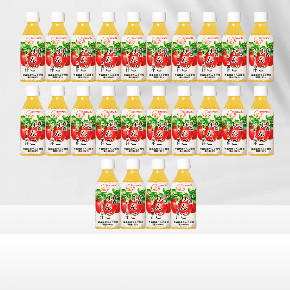 SUNPACK 青森蘋果鮮榨果汁 280ml×24瓶