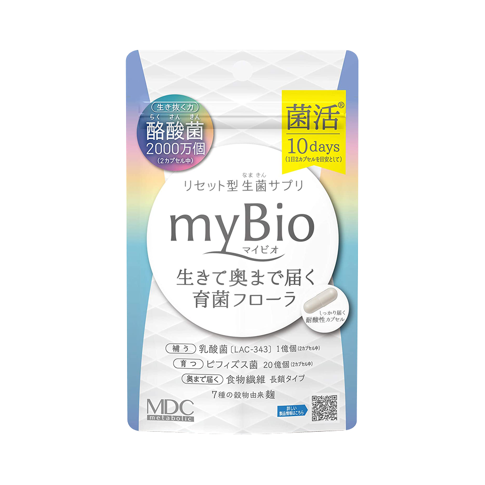 METABOLIC myBio 活菌膳食纖維清爽身體益生元膠囊 10日量 20粒
