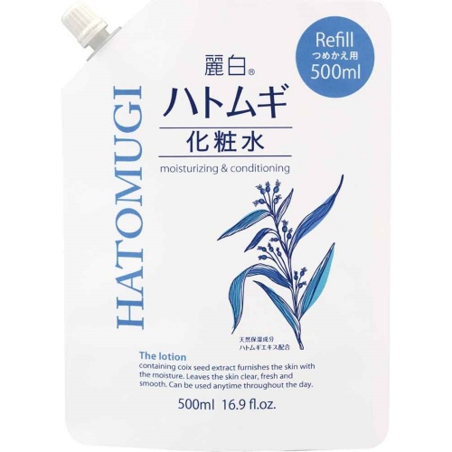 KUMANOYUSHI 熊野油脂 麗白 薏仁化粧水 替換裝 500ml
