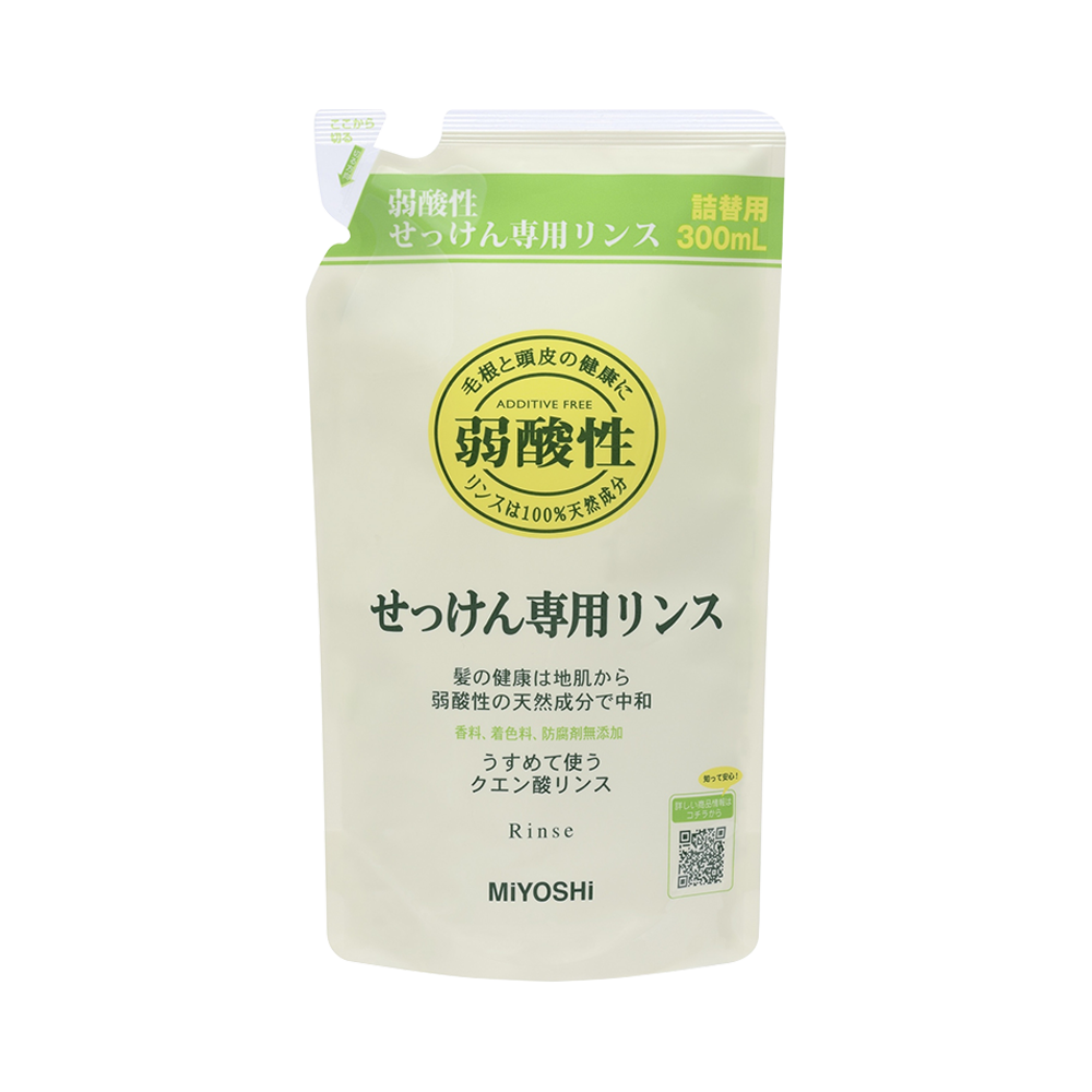 MIYOSHI 無添加弱酸性皂基濃縮護髮素 替換裝 300ml