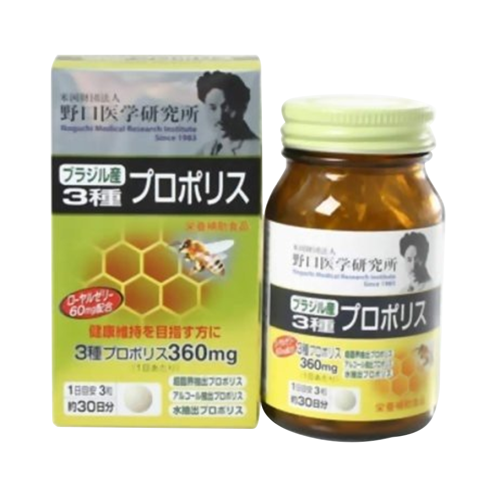 NOGUCHI 野口醫學研究所 巴西產蜂膠健康養顏片 90粒