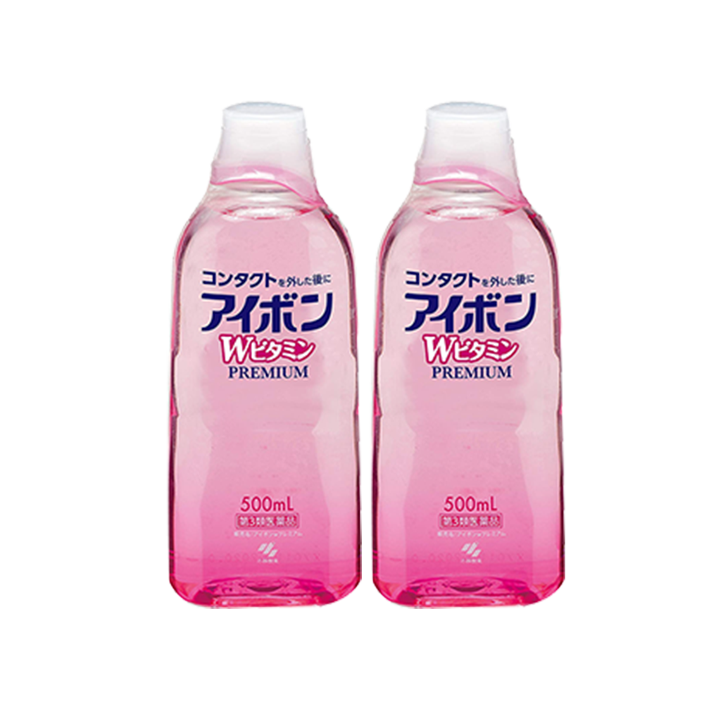 KOBAYASHI 小林製藥 升級新版洗眼液緩解眼疲勞 粉色3-4度 500ML 兩瓶