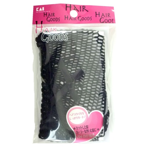 KAI 貝印 HA3045H/G 帶絲帶彈性固定髮網 黑色 1盒