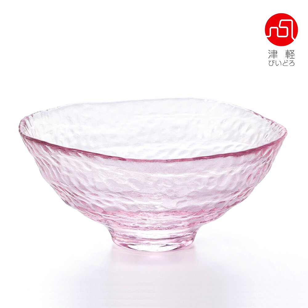 ISHIZUKA GLASS 石塚硝子 津輕 日系玻璃耐熱櫻花抹茶玻璃碗 F79496 1個
