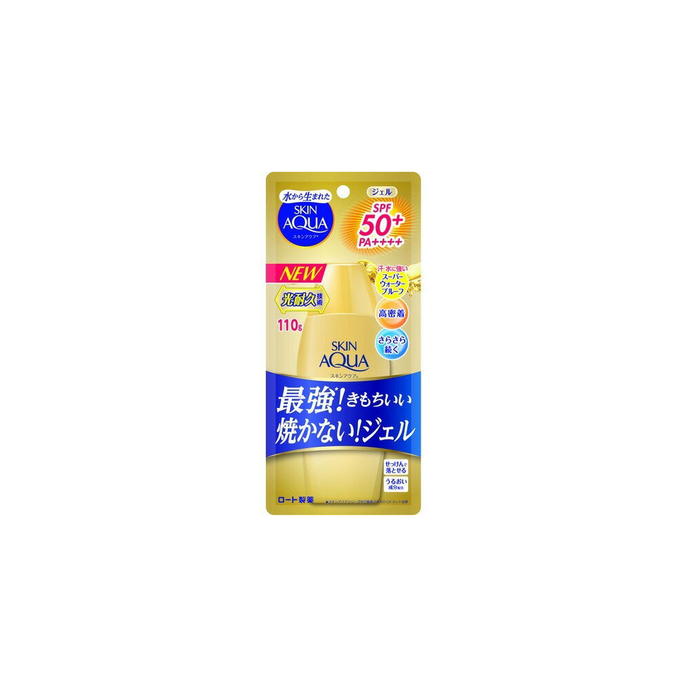 ROHTO 樂敦 Skin Aqua水感雙重保濕金瓶防曬啫喱 SPF50+PA++++ 110g