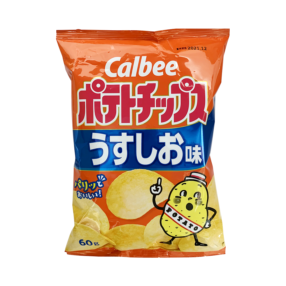 CALBEE 卡樂比 淡鹽味薯片 60g×4袋