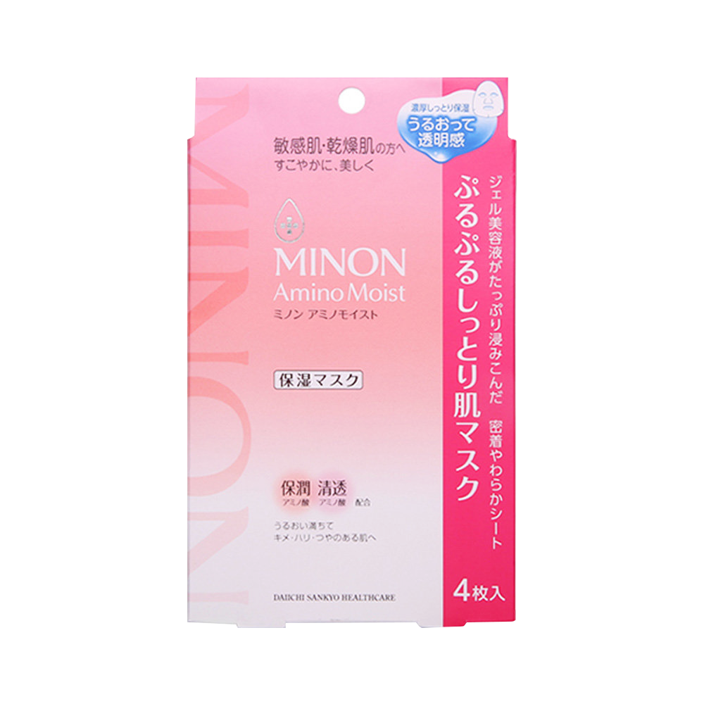 MINON 氨基酸保濕面膜乾燥敏感肌可用 4片
