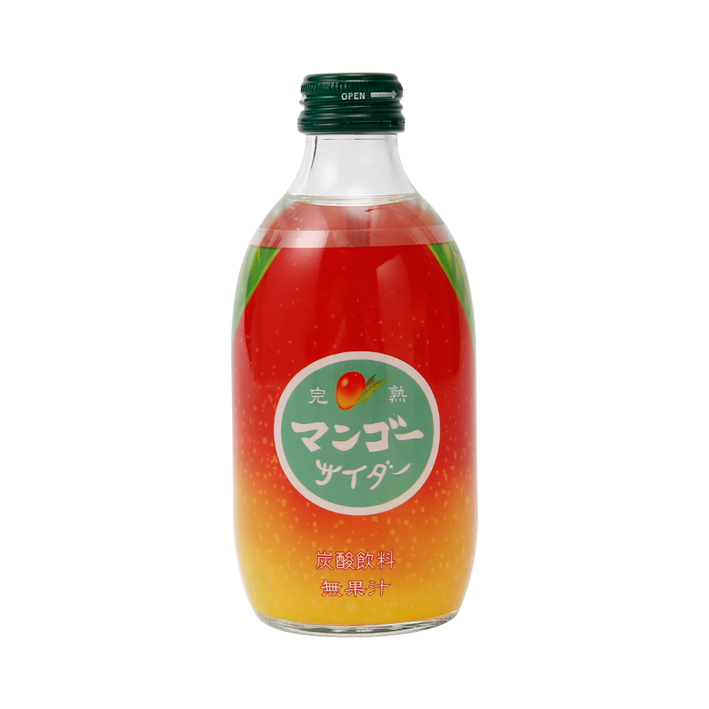 TOMOMASU 友桝飲料 日本人氣水果味碳酸汽水 芒果味 300ml×24