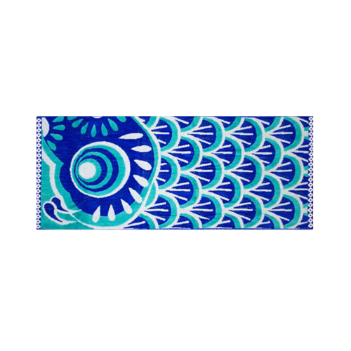 Koiya 可愛鯉魚旗柔軟印花吸水面巾套盒 藍色 1個