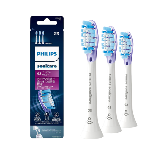 PHILIPS 飛利浦 Premium Gum Care 電動牙刷替換刷頭 HX9053/67 白色 3個