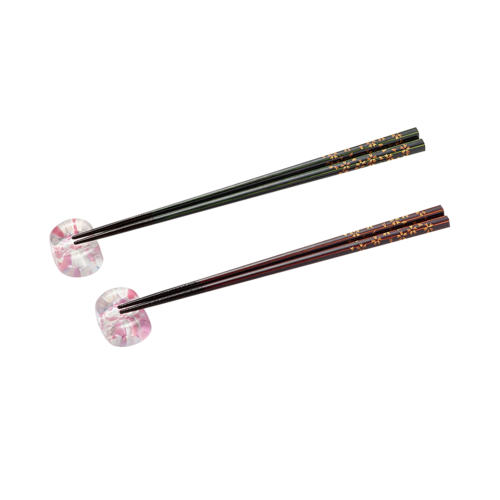 ISHIZUKA GLASS 石塚硝子 津輕Vidro 和風精緻筷子筷架套裝 橢圓櫻花 1套