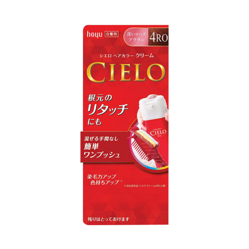CIELO hoyu 簡便一鍵式白髮用染髮劑 #4RO（深玫瑰棕色） 1劑40g+2劑40g