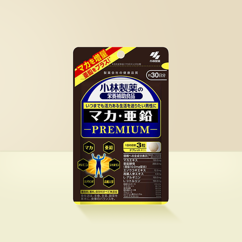 KOBAYASHI 小林製藥 瑪卡&鋅活力提升營養素 PREMIUM 90粒