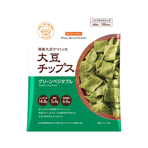 BIOKURA 大豆薯片 綠蔬味 35g