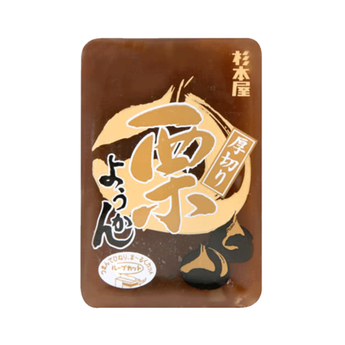 SUGIMOTOYASEIKA 杉本屋制果 甜味醇厚傳統厚切方形羊羹 栗子 150g/個