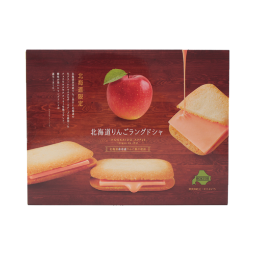 PLUS ONE 北海道餘市蘋果巧克力夾心貓舌餅乾 10塊/盒