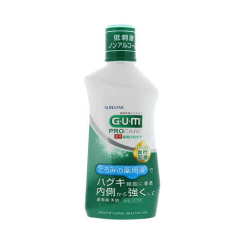 GUM AC 預防牙周病牙齦護理漱口水 温和型 420ml