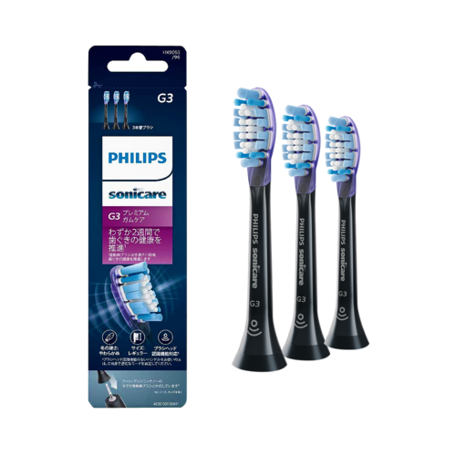 PHILIPS 飛利浦 Premium Gum Care 電動牙刷替換刷頭 HX9053/96 黑色 3個