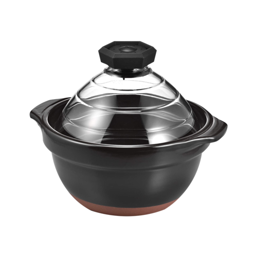 HARIO 玻璃鍋蓋耐熱陶瓷煮飯鍋  GNR-200-B 2～3人份