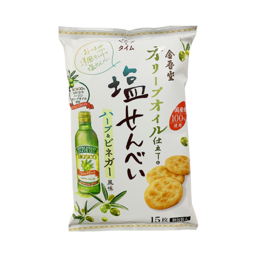 KINGODO 金吾堂 鹹香橄欖油酥脆仙貝 香草醋風味 15片